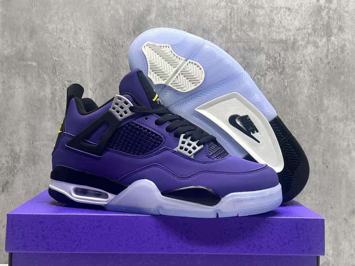 Air Jordan 4 Retro Lakers Purple-Gold | Golden Marquee