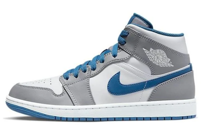 Air Jordan 1 Mid 'Cement Grey True Blue' DQ8426-014 | Blueprint Junction
