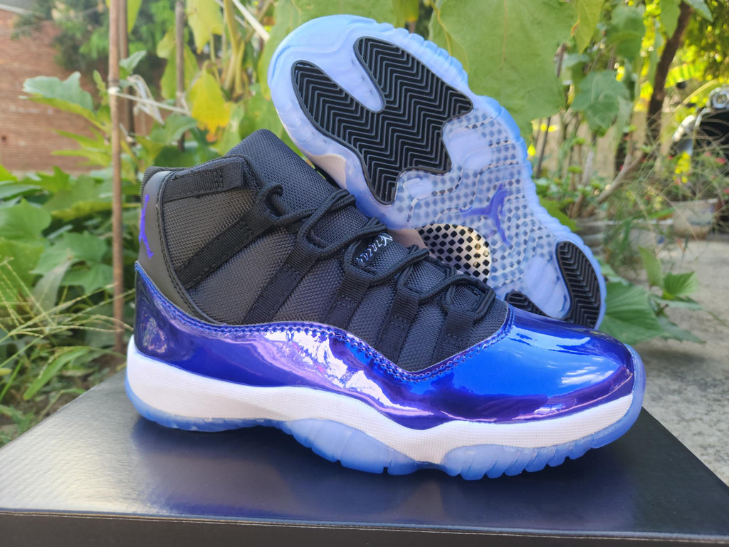 Air Jordan 11 Black Blue Sneakers | Midnight Frequency