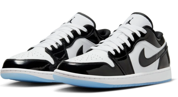 Air Jordan 1 Low SE Black White Concord | Contrast Note