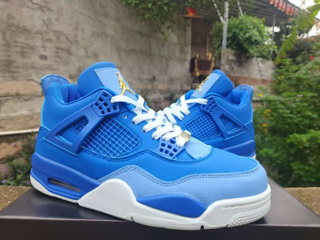 Air Jordan 4 Retro Royal-Blue-Gold | Cobalt Crest