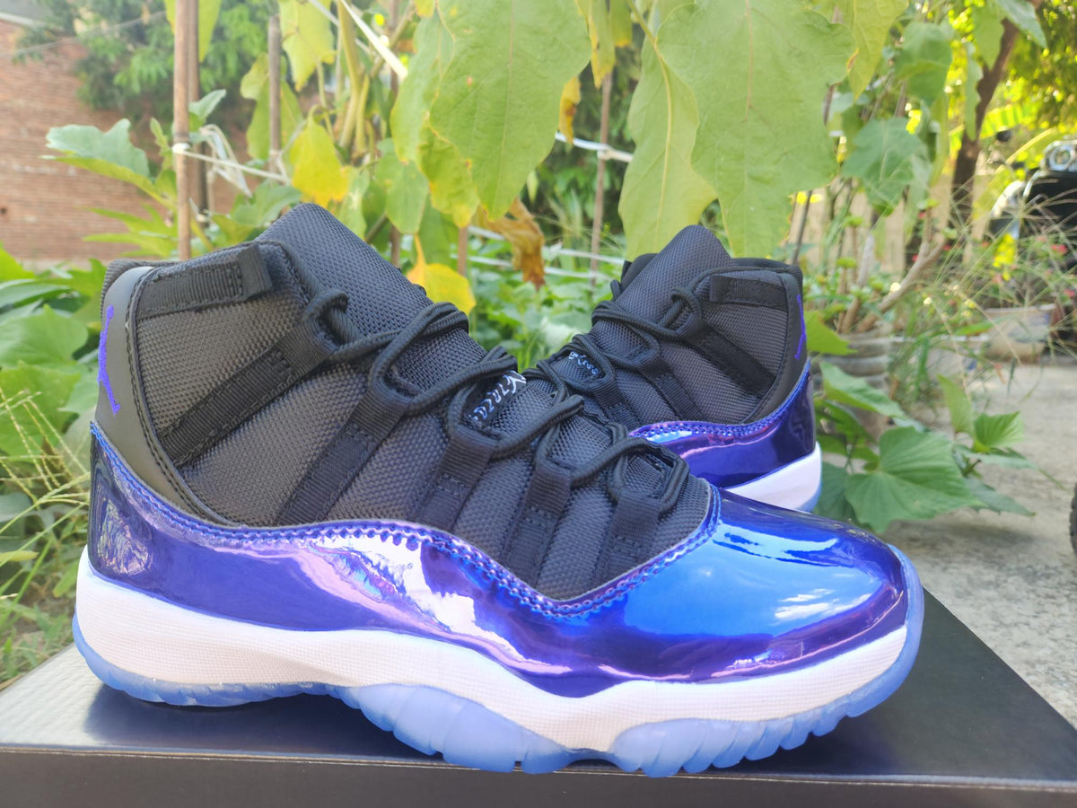 Air Jordan 11 Black Blue Sneakers | Midnight Frequency