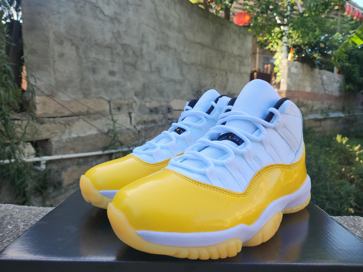 Air Jordan 11 White Yellow Sneakers | Citrus Solstice
