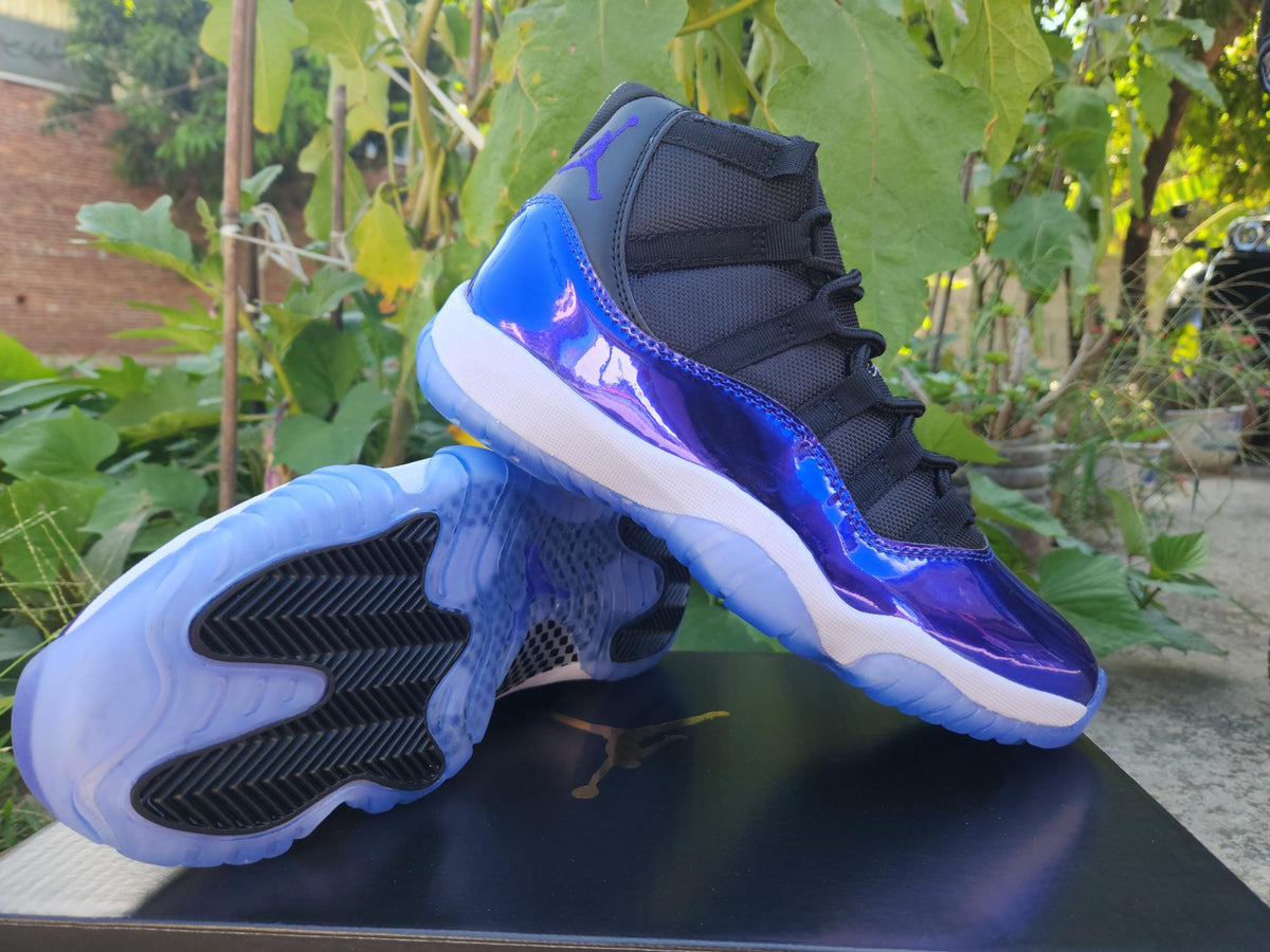 Air Jordan 11 Black Blue Sneakers | Midnight Frequency