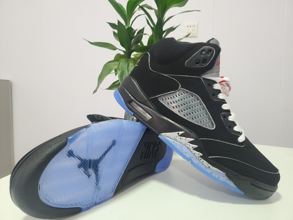 Air Jordan 5 Black Silver Trim | Silverline Nocturne