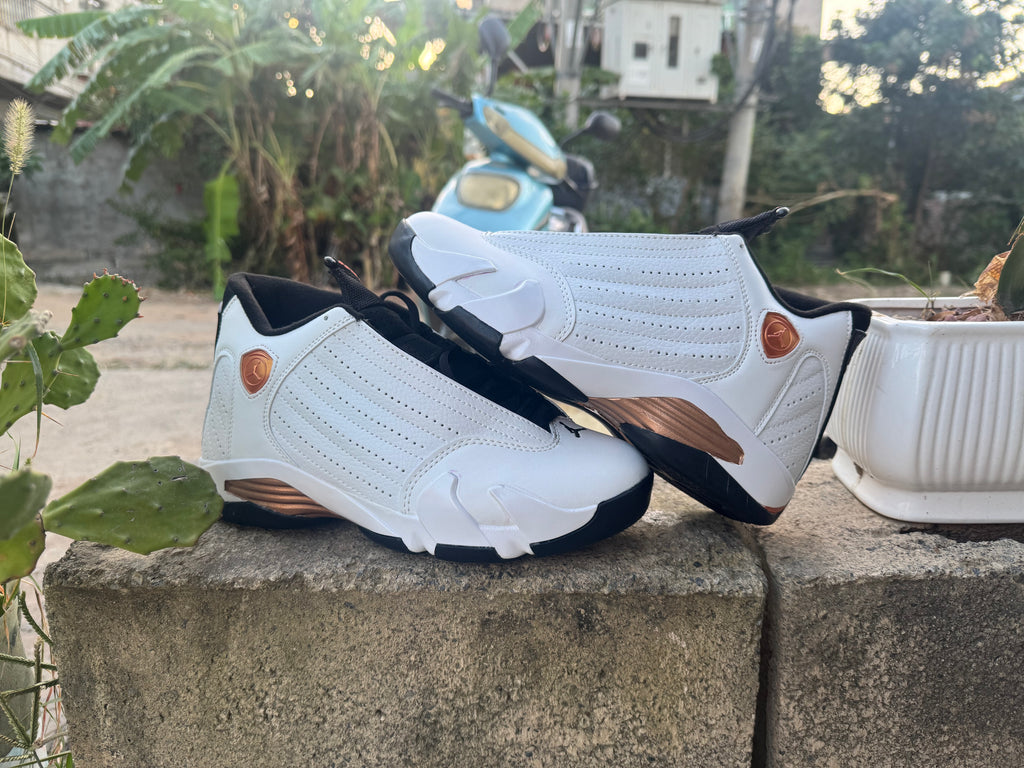 Air Jordan 14 Retro White Gold | Gilded Perspective