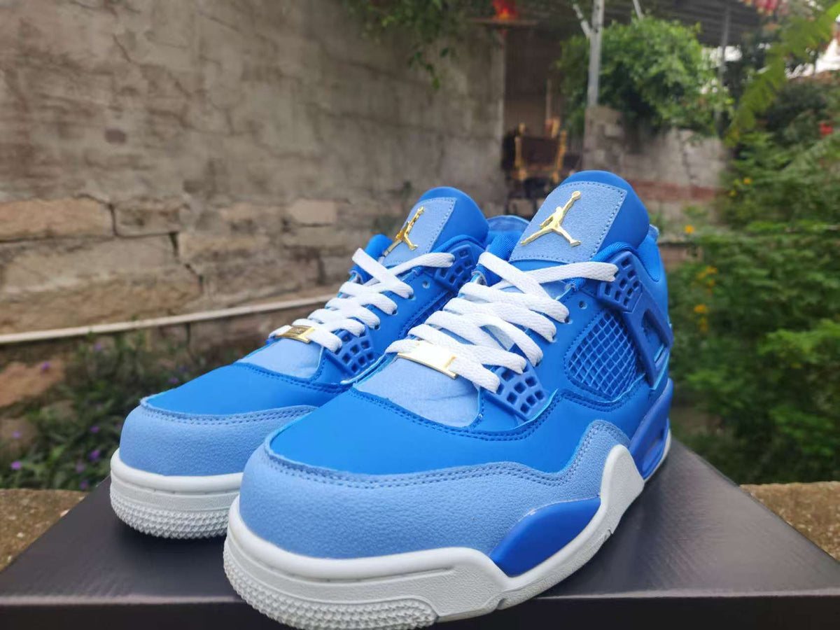 Air Jordan 4 Retro Royal-Blue-Gold | Cobalt Crest