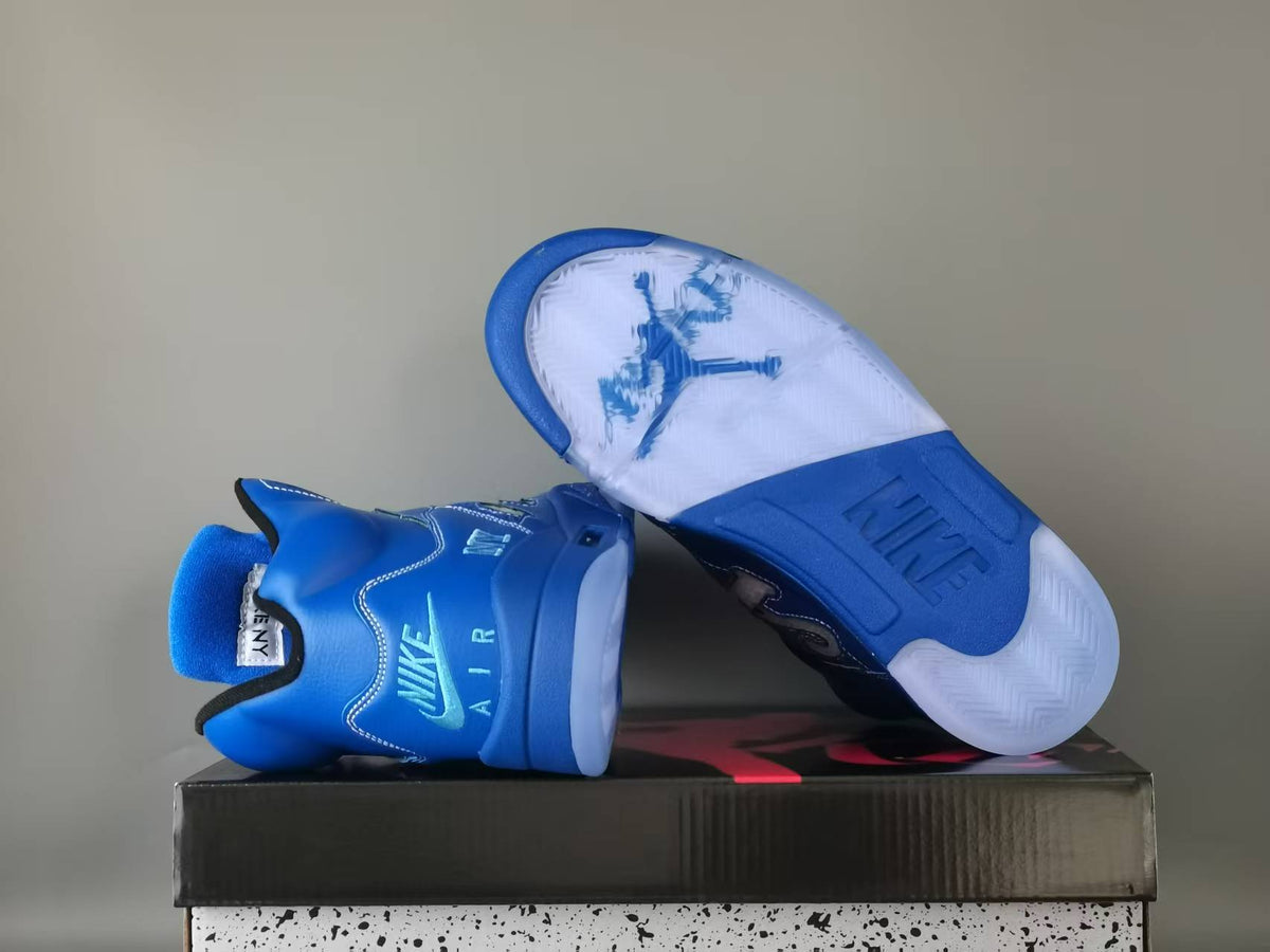 Air Jordan 5 Retro NY Arctic Blue/Black | Frostline Borough
