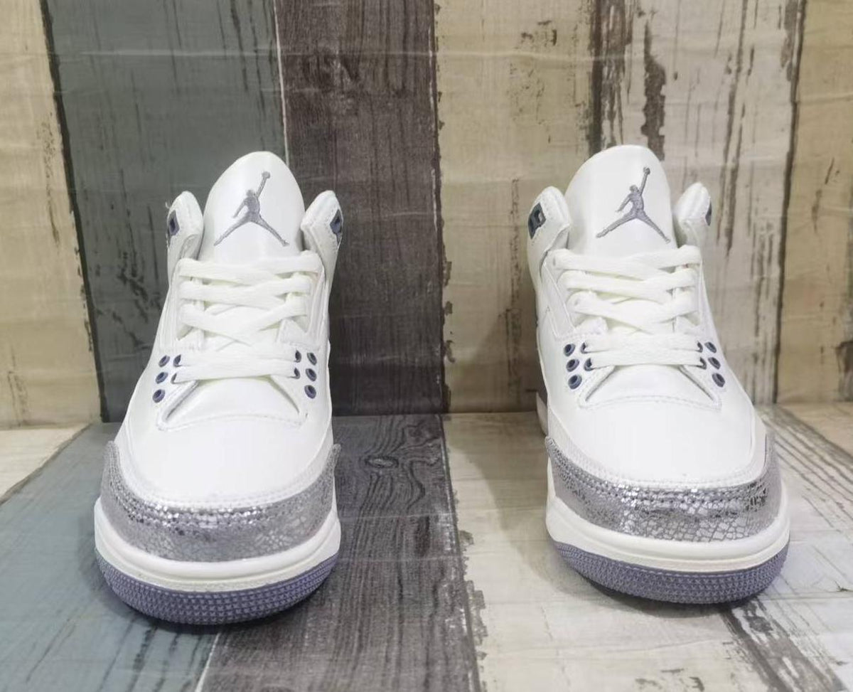 Air Jordan 3 Retro Beige-Silver Men's | Linen Alloy