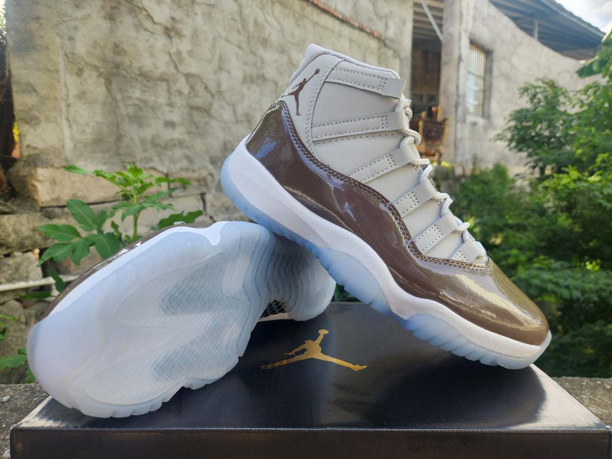 Air Jordan 11 Brown-Grey Men's Sneakers | Earthen Interlude