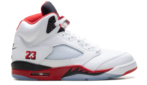 Air Jordan 5 Fire Red Black Tongue (2025) | Scarlet Counterpoint