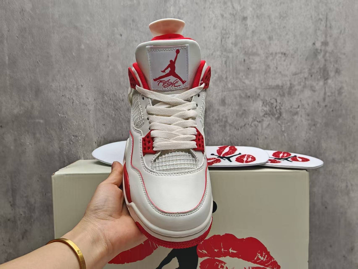 Air Jordan 4 Retro Valentine's Day Sierra Red | Crimson Keepsake