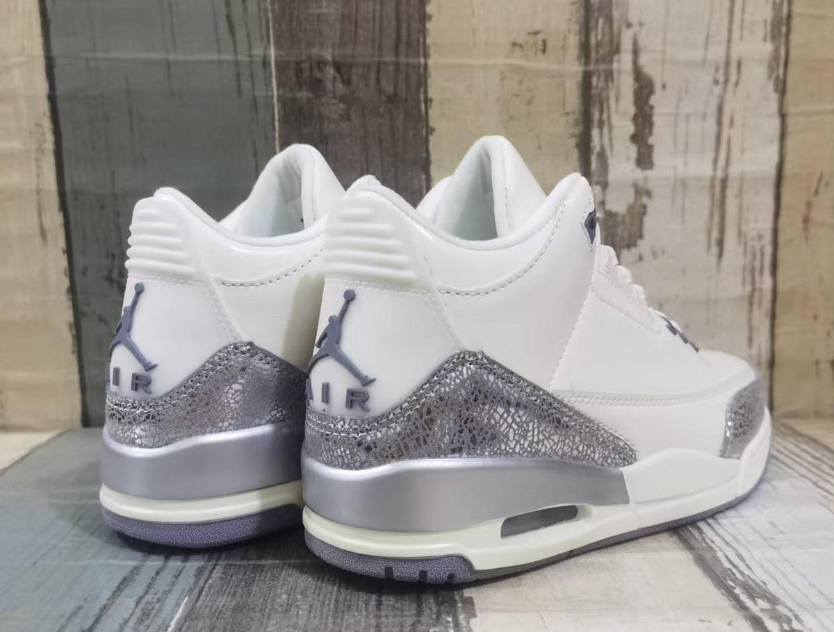 Air Jordan 3 Retro Beige-Silver Men's | Linen Alloy