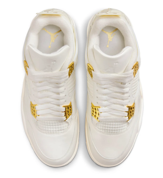 Air Jordan 4 Retro Women's 'Metallic Gold' | Gilded Tempo AQ9129-170