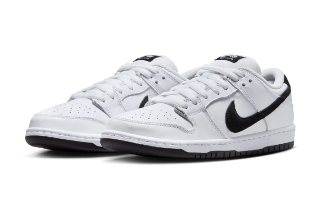 Nike SB Dunk Low Pro “Ivory Outline” | White / Black / White