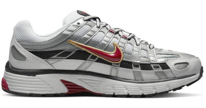 Nike P-6000 CNPT Women's Metallic Silver Red BV1021-101 | Scarlet Frequency