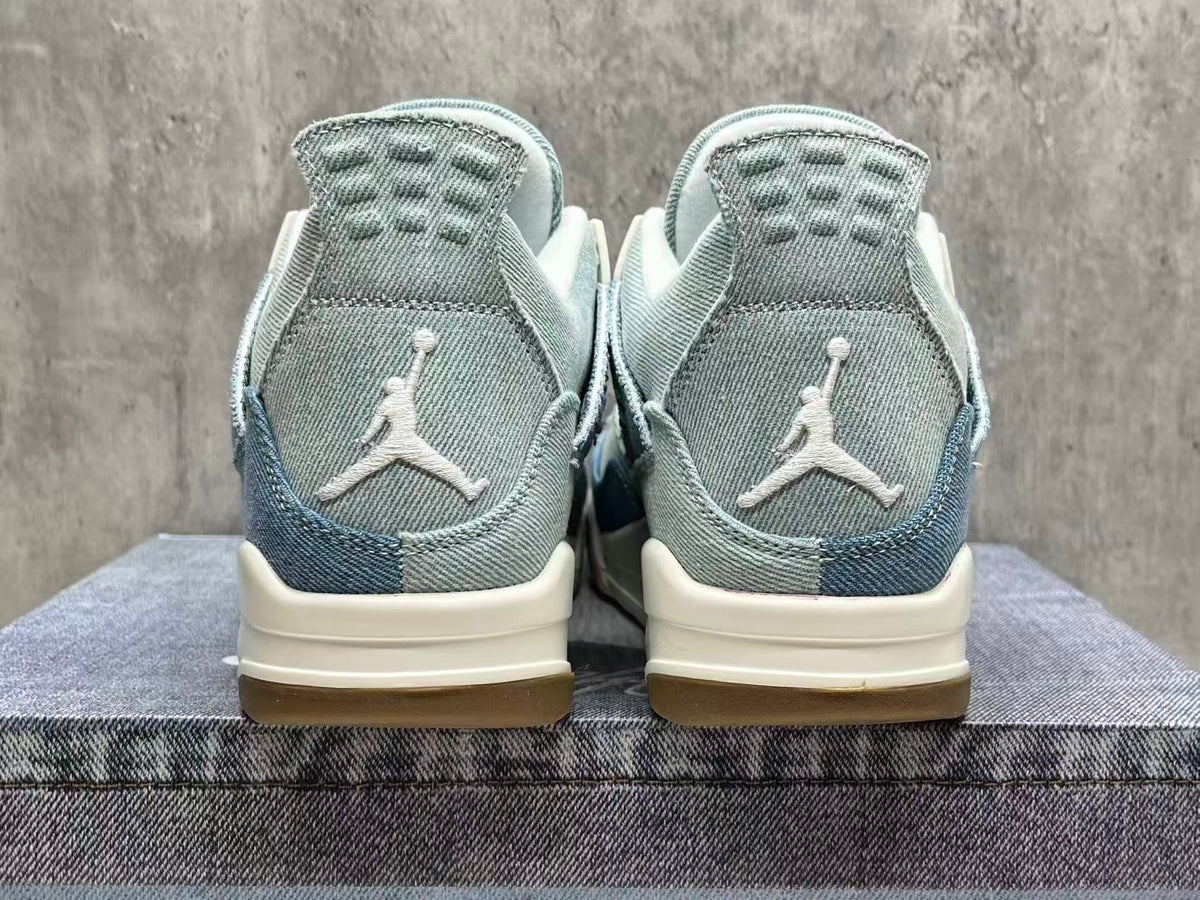 Air Jordan 4 Retro Denim Blue Sneakers | Blue Hour Studio