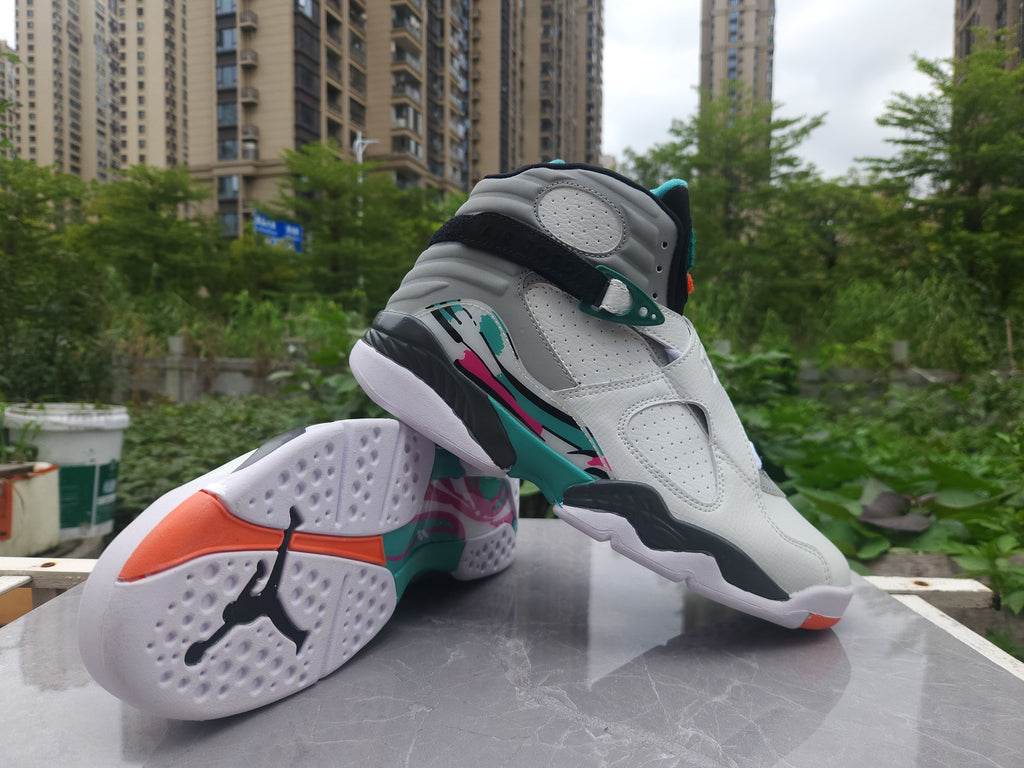 Air Jordan 8 Retro White-Grey-Green | Verdant Balance