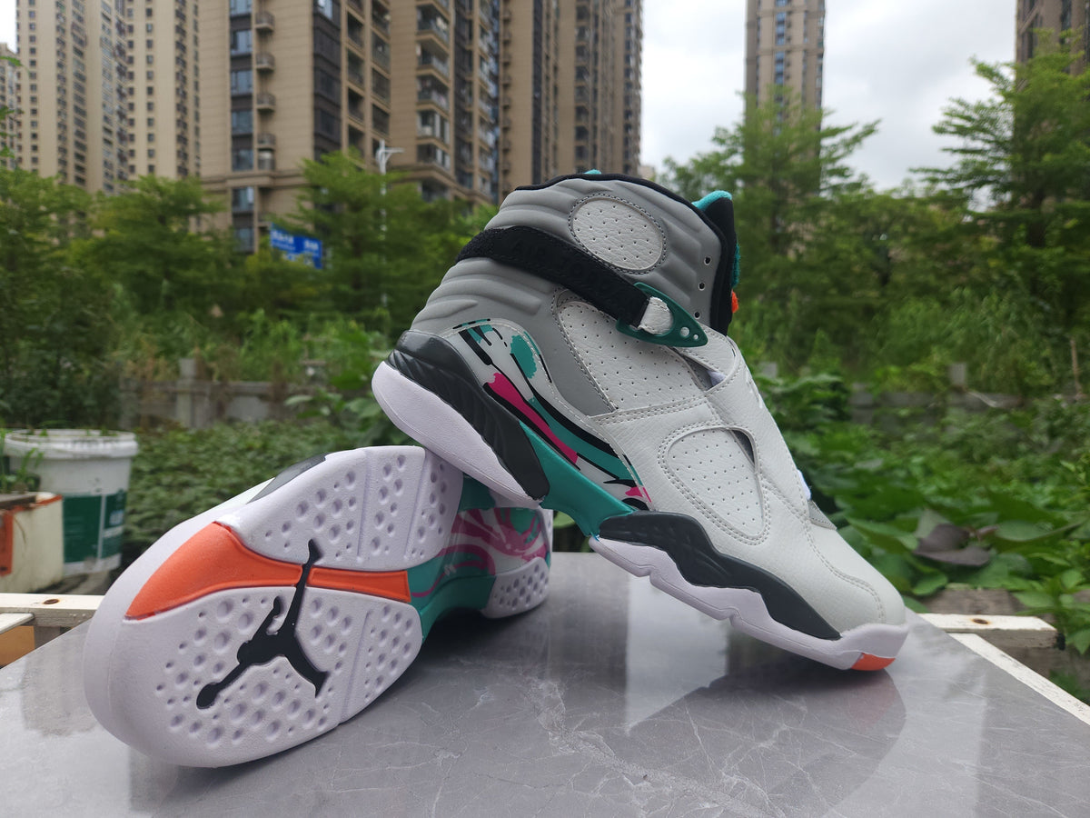 Air Jordan 8 Retro White-Grey-Green | Verdant Balance