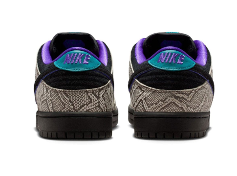 Nike SB Dunk Low Dashawn Jordan “Serpent Verse” | Snake Skin Black / Fierce Purple