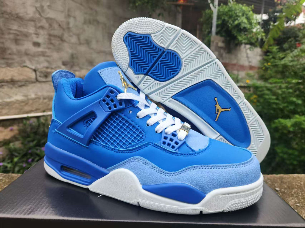 Air Jordan 4 Retro Royal-Blue-Gold | Cobalt Crest