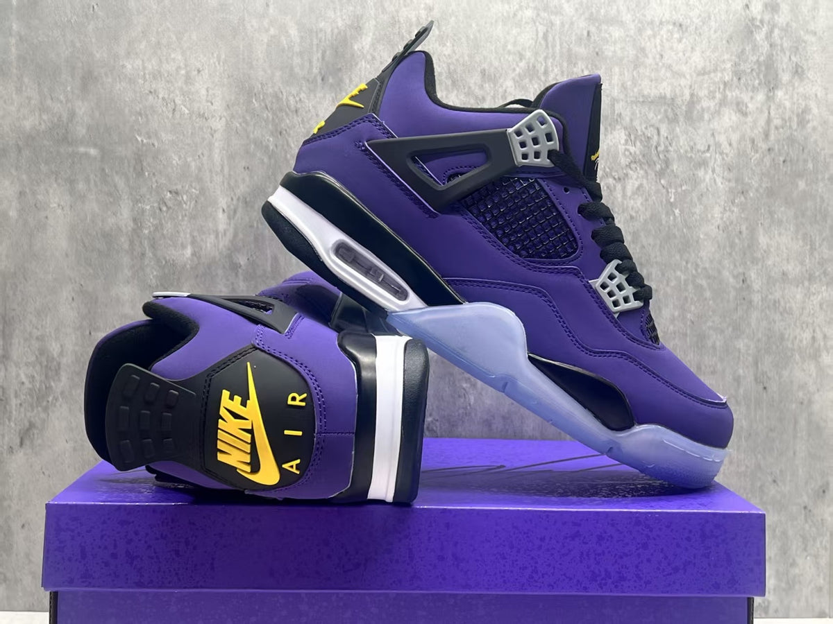 Air Jordan 4 Retro Lakers Purple-Gold | Golden Marquee