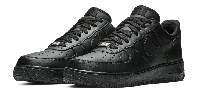 Nike Air Force 1 '07 Triple Black Men's Sneakers | Midnight Register