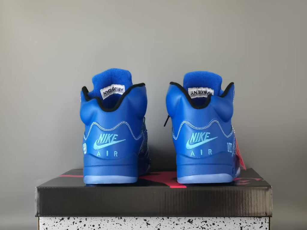 Air Jordan 5 Retro NY Arctic Blue/Black | Frostline Borough