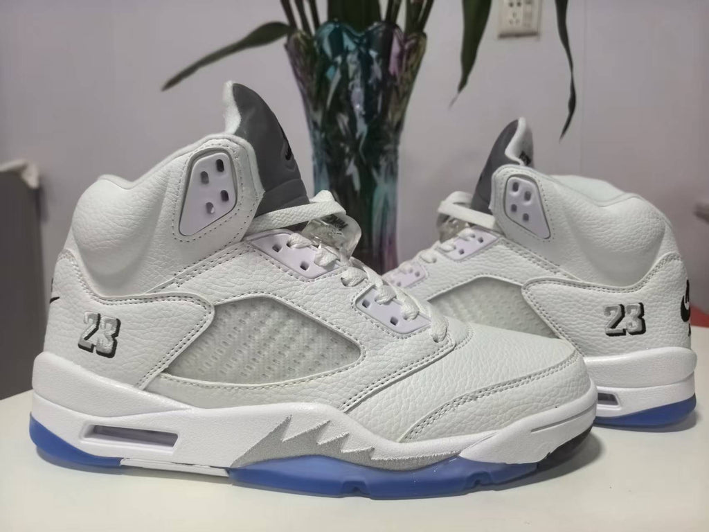 Air Jordan 5 Retro White Metallic Silver | Silver Cadence