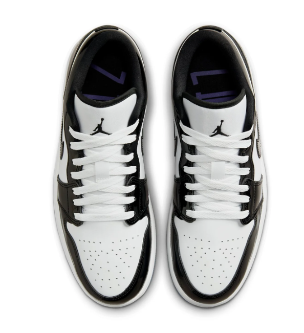 Air Jordan 1 Low SE Black White Concord | Contrast Note